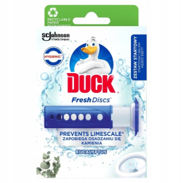 Duck Fresh Discs Żelowe Krążki Eukaliptus Urządzenie + Zapas 6 szt.