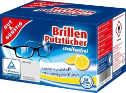 G&G Chusteczki Nawilżone do Czyszczenia Okularów 54 szt. (Niemcy)