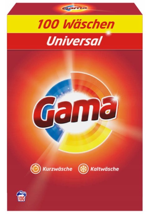 Gama Uniwersal Proszek do Prania 100 prań (Niemcy)