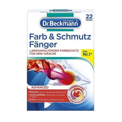 Dr.Beckmann Chusteczki Wyłapujące Brud i Kolor 22 szt. (Niemcy)