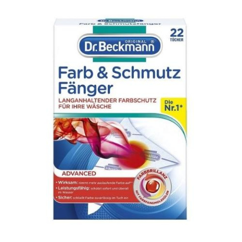 Dr Beckmann Chusteczki Wyłapujące Brud i Kolor 22 szt. (Niemcy)