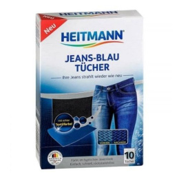 Heitmann Jeans-Blau Chusteczki do Jeansu 10 szt. (Niemcy)