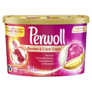 Perwoll Kapsułki do Prania Kolor Renew & Care 18 szt. (Niemcy)