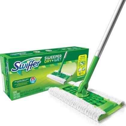 Swiffer Mop zestaw startowy z wkładami 8 na sucho + 3 na mokro