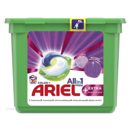 Ariel All-in-1 Pods Extra Faserpflege Color Kapsułki do Prania do Koloru 20 szt.(Niemcy)