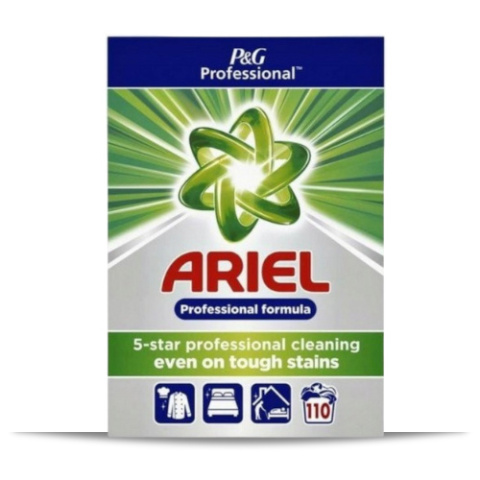 Wydajny proszek do prania Ariel Professional 110 prań z Francji