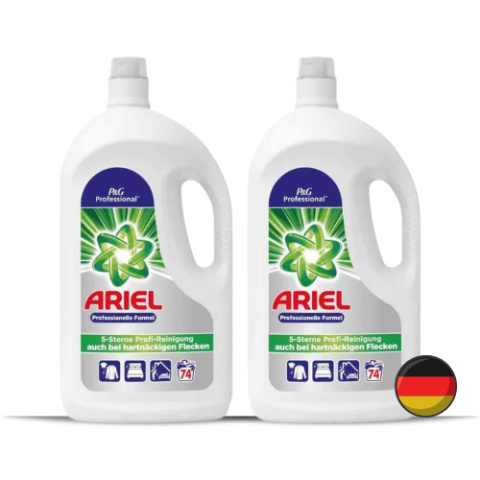 Ariel Professional Żel do Prania Uniwersalny Zestaw 2x74 = 148 prań (Niemcy)