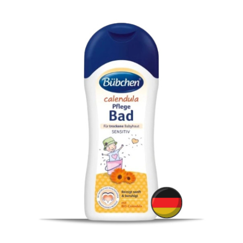 Bubchen Celendula Pflege Bad Płyn do Kąpieli dla Dzieci z Nagietkiem 250 ml (Niemcy)