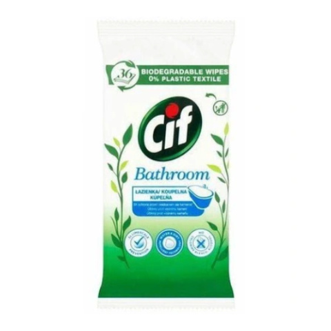 CIF Bathroom mokre chusteczki czyszczące do łazienki  36 szt.