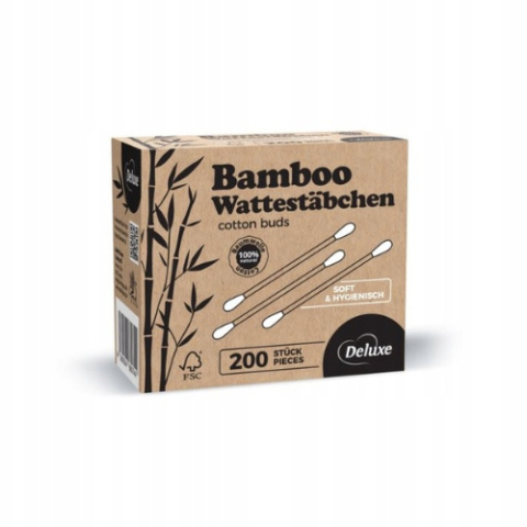 Niemieckie bambusowe patyczki higieniczne Deluxe