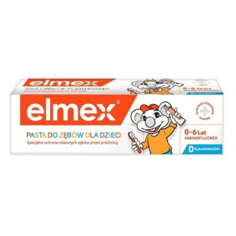 Elmex Pasta do zębów Junior 0 - 6 lat, 50 ml