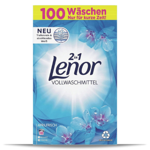 Niemiecki uniwersalny proszek do prania Lenor Aprilfrisch 100 prań