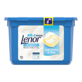 Lenor Sensitiv All in 1 Pods Kapsułki do Prania 14 szt. (Niemcy)