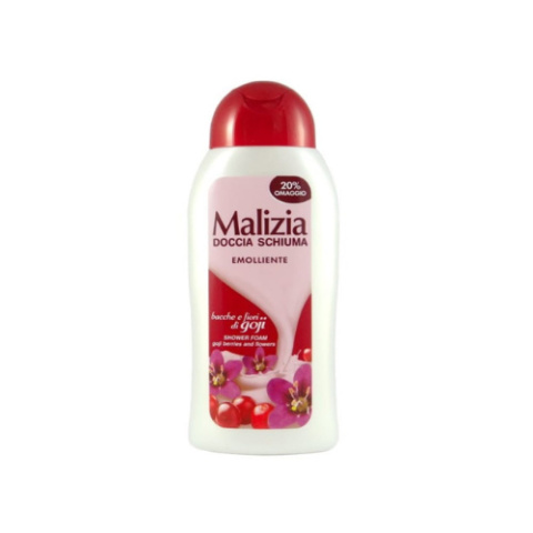 Włoski żel pod prysznic Malizia o zapachu kwiatów i jagody goji 300 ml