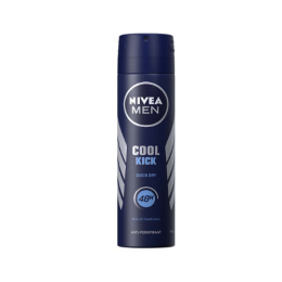 NIVEA MEN Cool Kick Quick Dry Dezodorant Antyperspirant Spray dla Mężczyzn 48h 250 ml (Niemcy)
