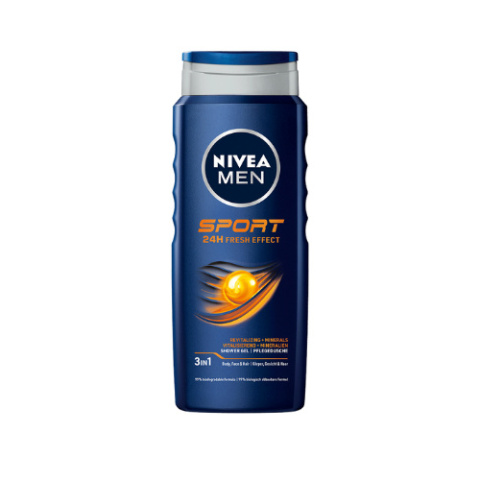 NIVEA MEN Sport 24h Żel pod Prysznic dla Mężczyzn 3w1 250 ml (Niemcy)
