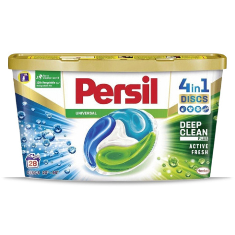 Uniwersalne kapsułki do prania Persil 4in1 Discs 28 szt. z technologią Deep Clean