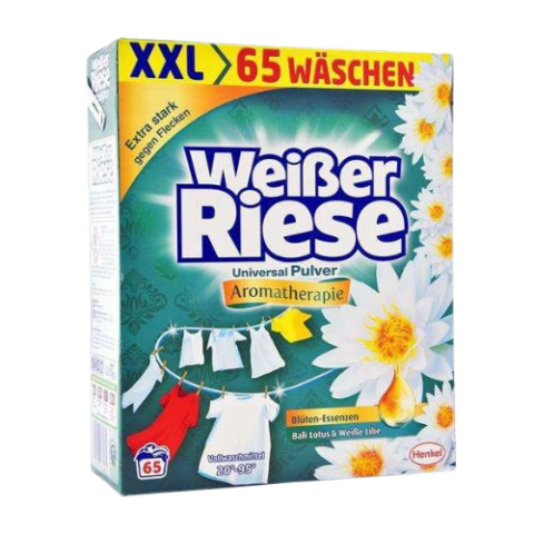 Uniwersalny niemiecki proszek do prania Weiser Riese Aromatherapy Lotus 65 prań