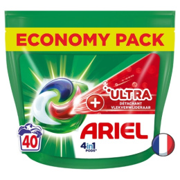 Ariel 3w1 Ultra Extra Clean Power Uniwersalne Kapsułki do Prania 40 szt. (Francja)