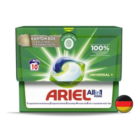Ariel All in 1 Pods Uniwersalne Kapsułki do Prania 10 szt. (Niemcy)