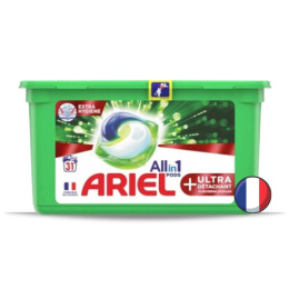 Ariel All in 1 Uniwersalne Kapsułki do Prania Ultra Detachant 31 szt. (Francja)