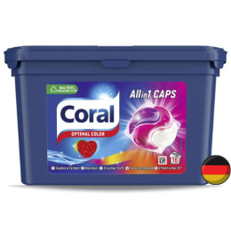 Coral All in 1 Kapsułki do Prania Koloru 16 szt. (Niemcy)