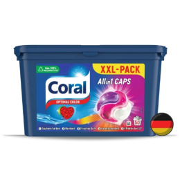 Coral All in 1 Kapsułki do Prania Koloru XXL 50 sztuk (Niemcy)