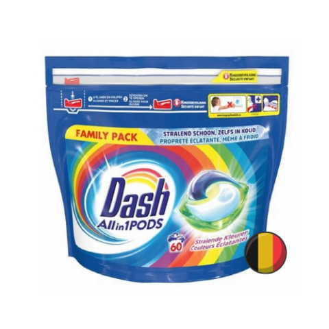 Dash All in 1 Pods Kapsułki do Prania Uniwersalne 60 szt. (Belgia)