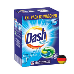 Dash Alpen Frische Uniwersalne Kapsułki do Prania 60 szt. (Niemcy)