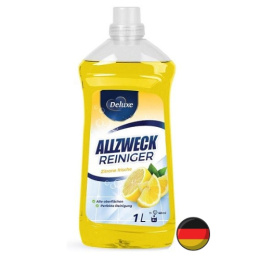 Deluxe Allzweck Reiniger Płyn do Podłóg Żółty Cytrynowy Zitrone Frische 1l (Niemcy)