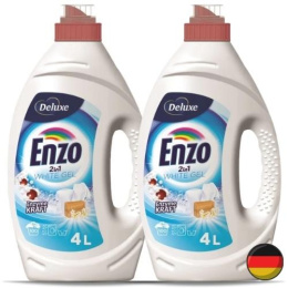 Deluxe Enzo Zestaw Żel do Prania Białego 2 x 100 = 200 prań (Niemcy)