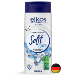 Elkos Żel pod Prysznic Soft Care Delikatny z Ekstraktem z Bawełny 300 ml (Niemcy)