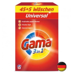 Gama (Vizir) Uniwersalny Proszek do Prania 50 prań (Niemcy)