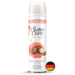 Gillette Satin Care Shea Butter Masło Shea Żel do Golenia dla Kobiet 200 ml (Niemcy)