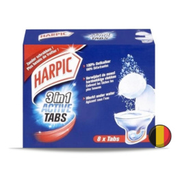 Harpic Tabletki do WC na Kamień 3w1 8 szt. (Belgia)