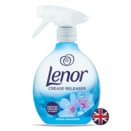 Lenor Crease Releaser Aprilfrisch Spring Awakening Niebieskie Żelazko w Sprayu 500 ml (Wielka Brytania)