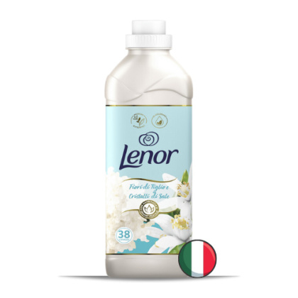 Lenor Fiori di Tiglio e Cristalli di Sale Kwiat Lipy Sól Morska Biały Płyn do Płukania 38 prań (Włochy)