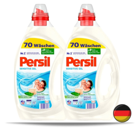 Persil Sensitive Żel do Prania dla Dzieci 2x70=140 prań (Niemcy) Persil Sensitive Żel do Prania dla Dzieci 2x70=140 prań (Niemcy)