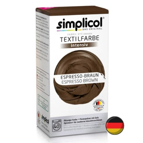 Simplicol Brązowy Barwnik Do Tkanin Espresso Braun (Niemcy)