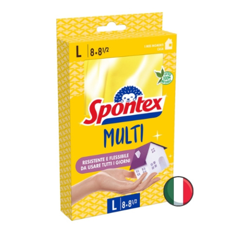 Spontex Rękawice Gospodarcze do Sprzątania Wytrzymałe L (Włochy)