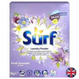 Surf Fresh Lavender Mint Lawenda Mięta Uniwersalny Proszek do Prania 100 prań (Wielka Brytania)