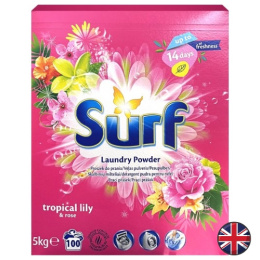 Surf Tropical Lily Rose Tropikalna Lilia Róża Uniwersalny Proszek do Prania 100 prań (Wielka Brytania)