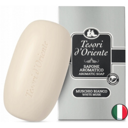 Tesori d'Oriente Muschio Bianco Mydło w Kostce Białe Piżmo 125 g (Włochy)