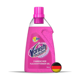 Vanish Oxi Action Różowy Odplamiacz Żelowy do Koloru 750 ml (Niemcy)