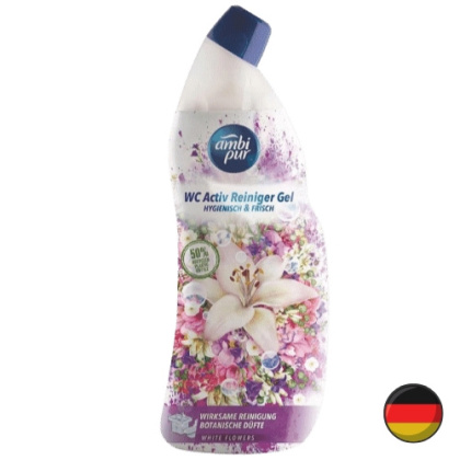 Ambi Pur Żel do WC White Flowers Białe Kwiaty 750 ml (Niemcy)