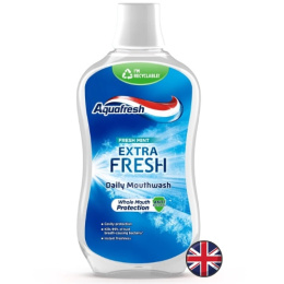Aquafresh Extra Fresh Płyn do Płukania Jamy Ustnej Miętowy bez Alkoholu 500 ml (Wielka Brytania)