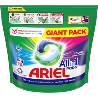 Ariel All in 1 Color Kapsułki do Prania Koloru Mega Paka 72 szt.