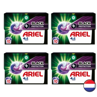 Ariel All in 1 Kapsułki do Prania Czarnego Black Protection Zestaw 4x 10 szt = 40 szt (Holandia)