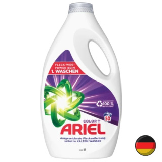 Ariel Color+ Farbschutz Żel do Prania Koloru 50 prań (Niemcy)