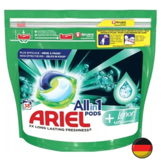 Ariel Touch of Lenor Uniwersalne Kapsułki do Prania z Zapachem 38 szt. (Niemcy)